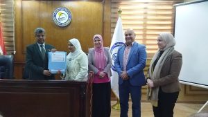 اول مقررات دراسيةبطريقة برايل بجامعة بنى سويف 