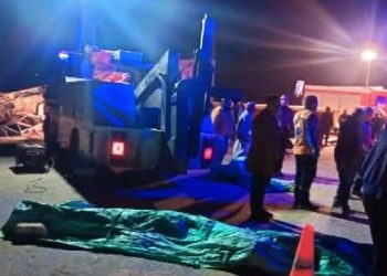 حادث تصادم على صحراوي المنيا