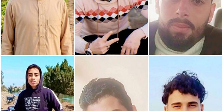 المتوفون في حادث تصادم سيارتين بالمنوفية